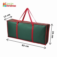 Geanta de depozitare accesorii de Craciun, 82 x 34 x 13 cm, verde, Bright&Homely BH074